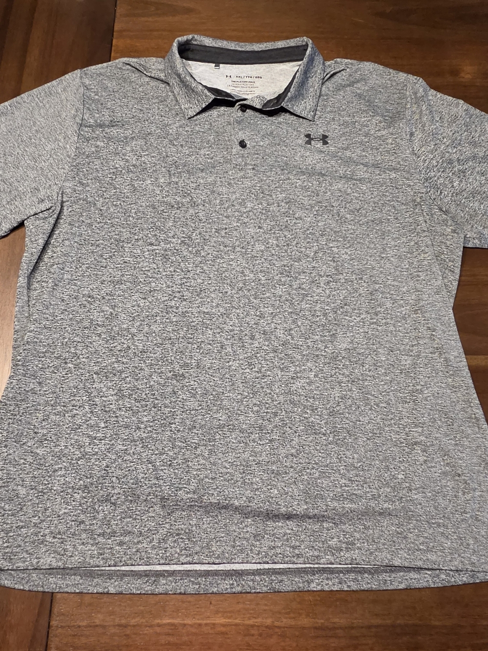 Under Armour Men's Playoff 2.0 Polo Shirt Gray Heather 2XL Loose Fit